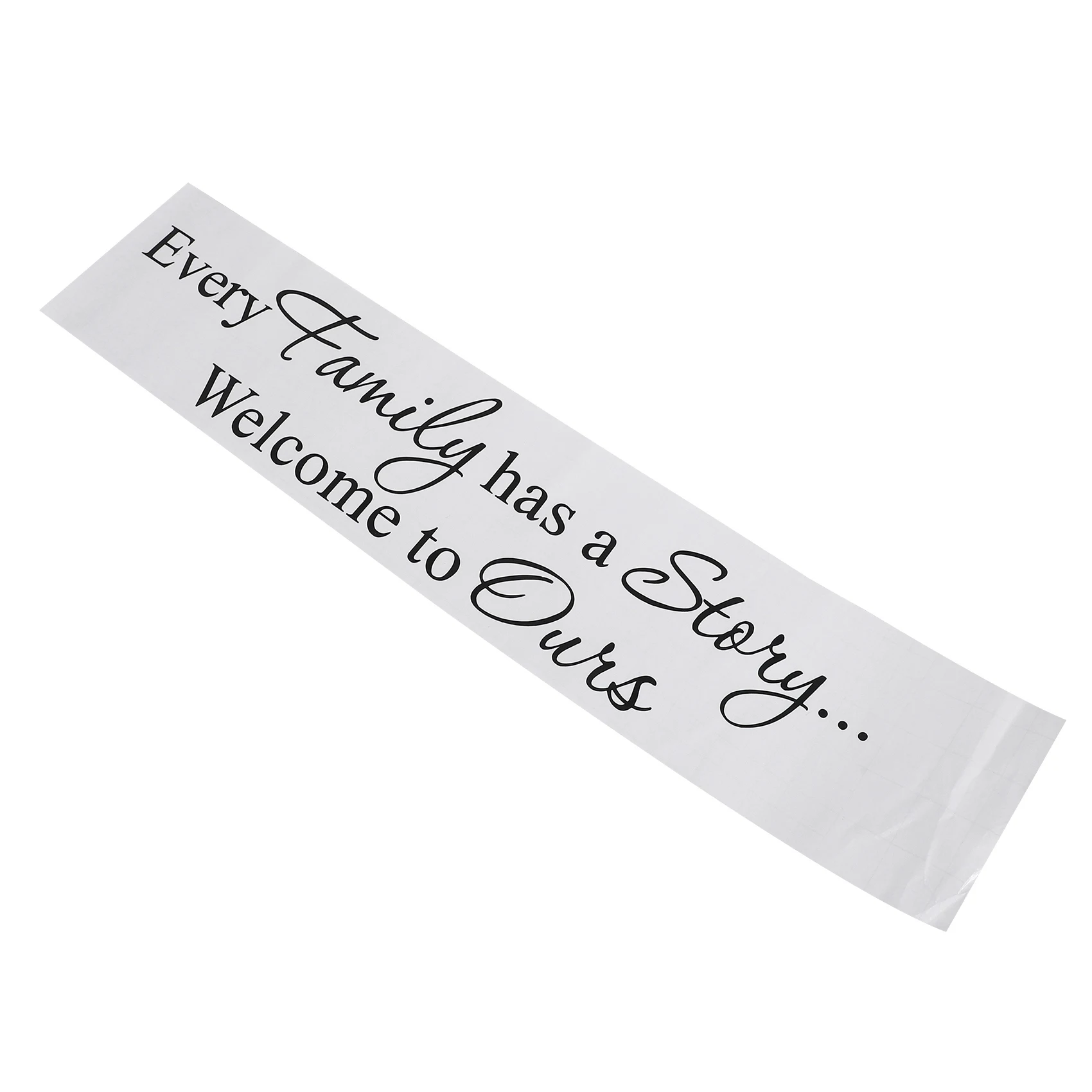 Every Family has a Story Welcome to ours PVC wall sticker art decal room,Black