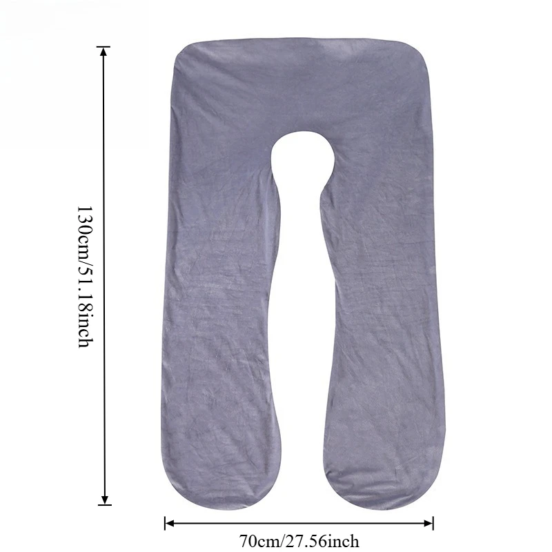 كيس وسادة للأمهات ثنائي النغمة باللون الوردي والرمادي من الصوف الكريستالي الناعم للنوم المريح مقاس 51.18*27.56 بوصة غير متضمن #5