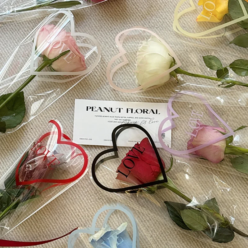 50 pezzi di carta da regalo per bouquet singolo, sacchetto per imballaggio regalo in cellophane trasparente, sacchetti per imballaggio per fioristi, matrimoni, feste di compleanno