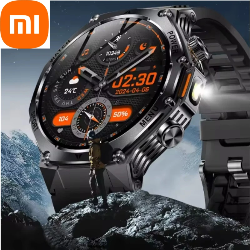 

Мужские часы Xiaomi, 800 мАч, сверхдлительный срок службы батареи, водонепроницаемые спортивные часы на открытом воздухе, Bluetooth-вызов, военные умные часы
