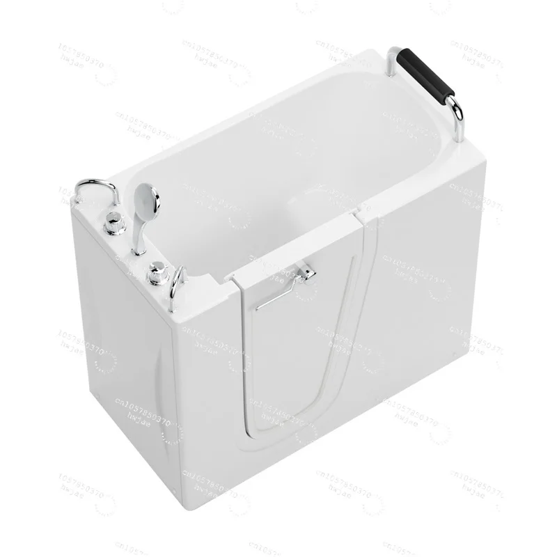 The elderly special bathtub inner door walk-in accessible bathtub small apartment acrylic bath aid bathtub