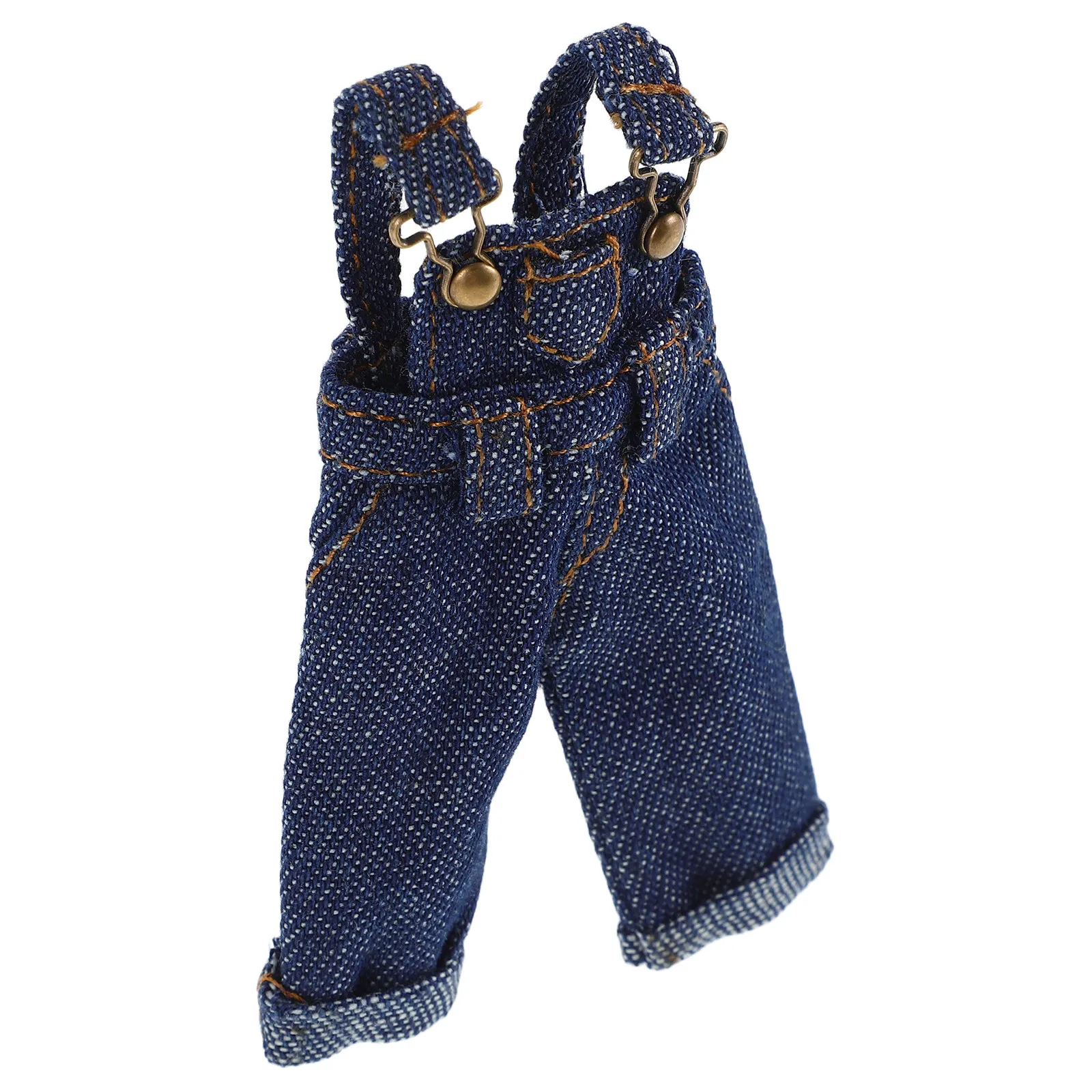 

Cute Suspender Pants for Denim Baby Outfit Dress Up Casual Clothes Accessories Mini Size Role Play Clothing
