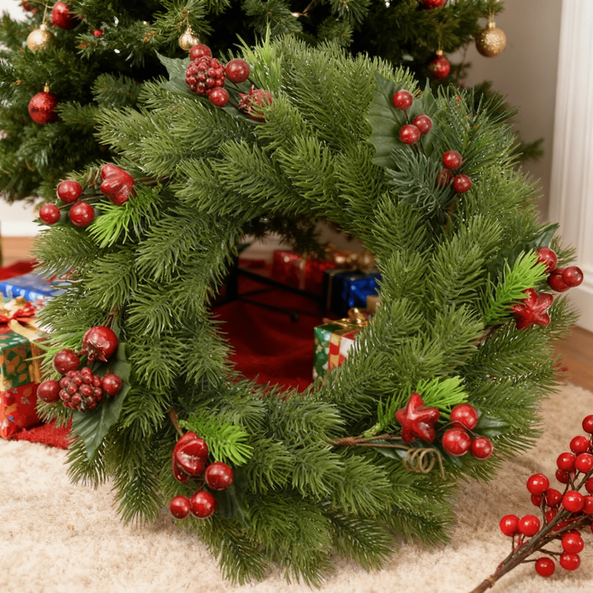 

10Pcs Artificial Plants Pine Needle Plastic Christmas Tree Decorations for Home Scrapbooking Wedding Decorative Flowers Wreaths