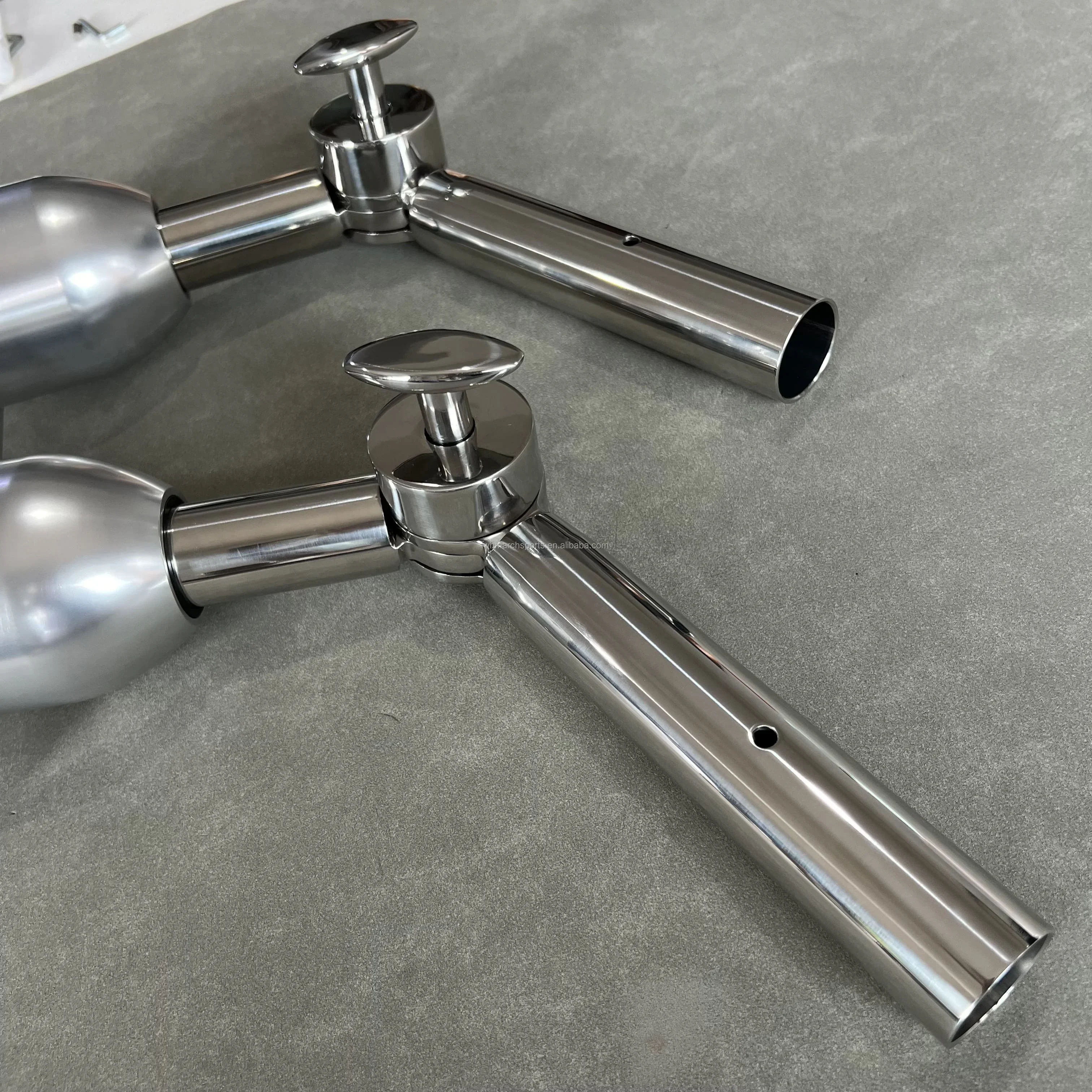 Marine Stainless Steel 38mm Fishing Rod Holder For Boat With Handle Outrigger Base Mount 1 Pair