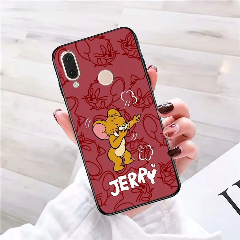 Cartoon T-Tom And J-Jerry Phone Case For Redmi Note 4 X 5 A 6 7 8 T 9 9S 10 11 11S 11Epro Poco M3 pro