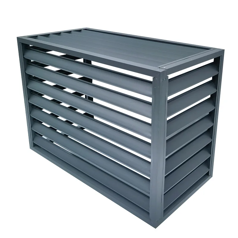 Air conditioner outer cover aluminum alloy shutters air conditioner cover grille outdoor protective cover, aluminum plate