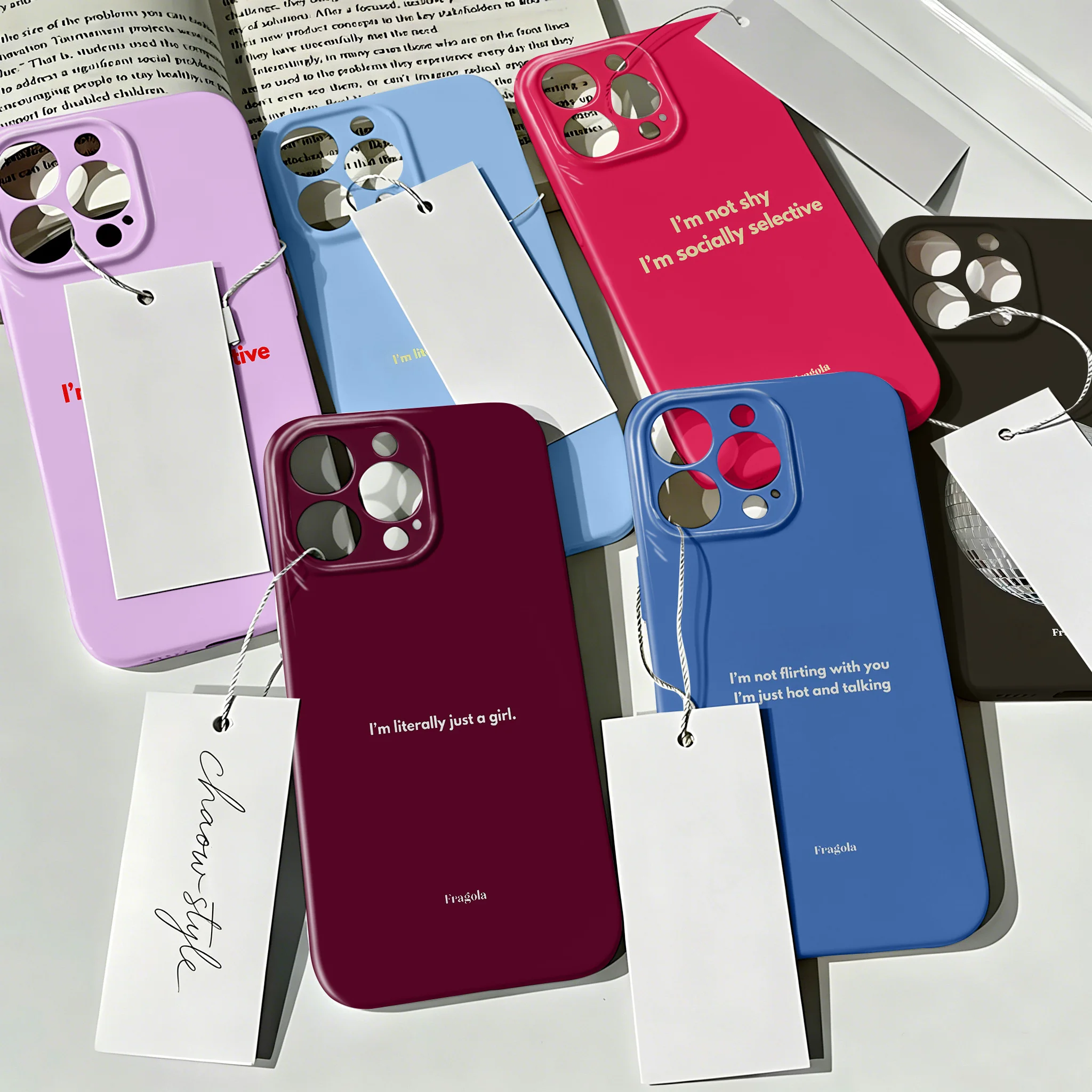 Trendy Y2K Series Glossy Film Hard PC Phone Case For Xiaomi Redmi A5 A3 14C 13 12 13C 12C 10C A1 10 9T K40 K30 9C 9A Pro 4G 5G