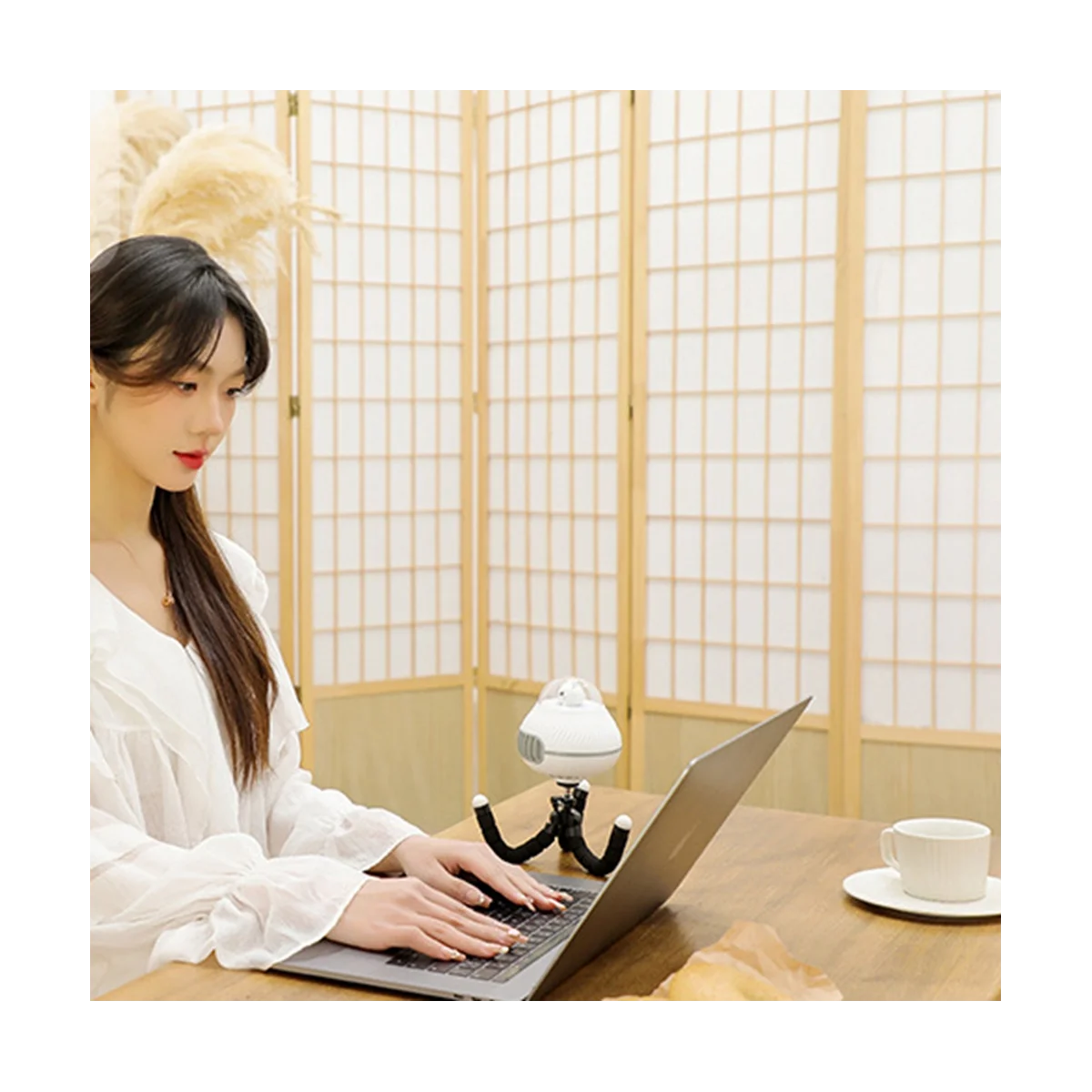 المحمولة الخالية من الشفرة عربة مروحة USB قابلة للشحن المحمولة في الهواء الطلق مكيف الهواء كتم للطي سطح المكتب برودة الهواء-أ