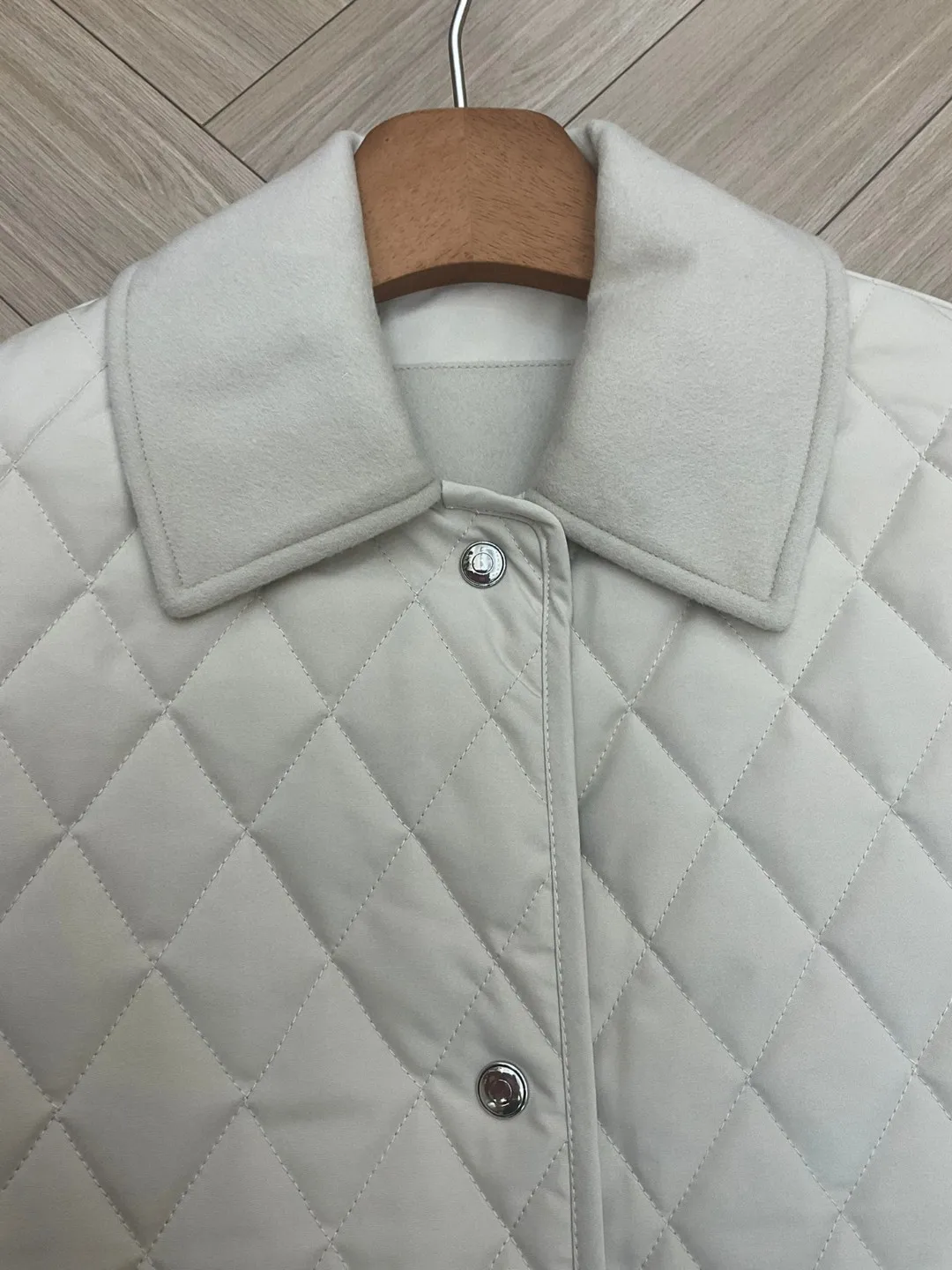 Autumn 2024 L*P Women\'s Diamond-shaped Cotton Jacket Winter Fashion Cotton Jacket Coat