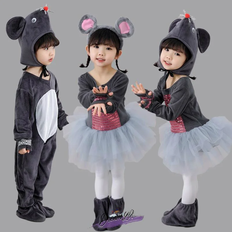 

Children's Performance Costume Little Mouse Outfit Hot Pepper Little Mouse Performance Clothes And Mouse Skirt