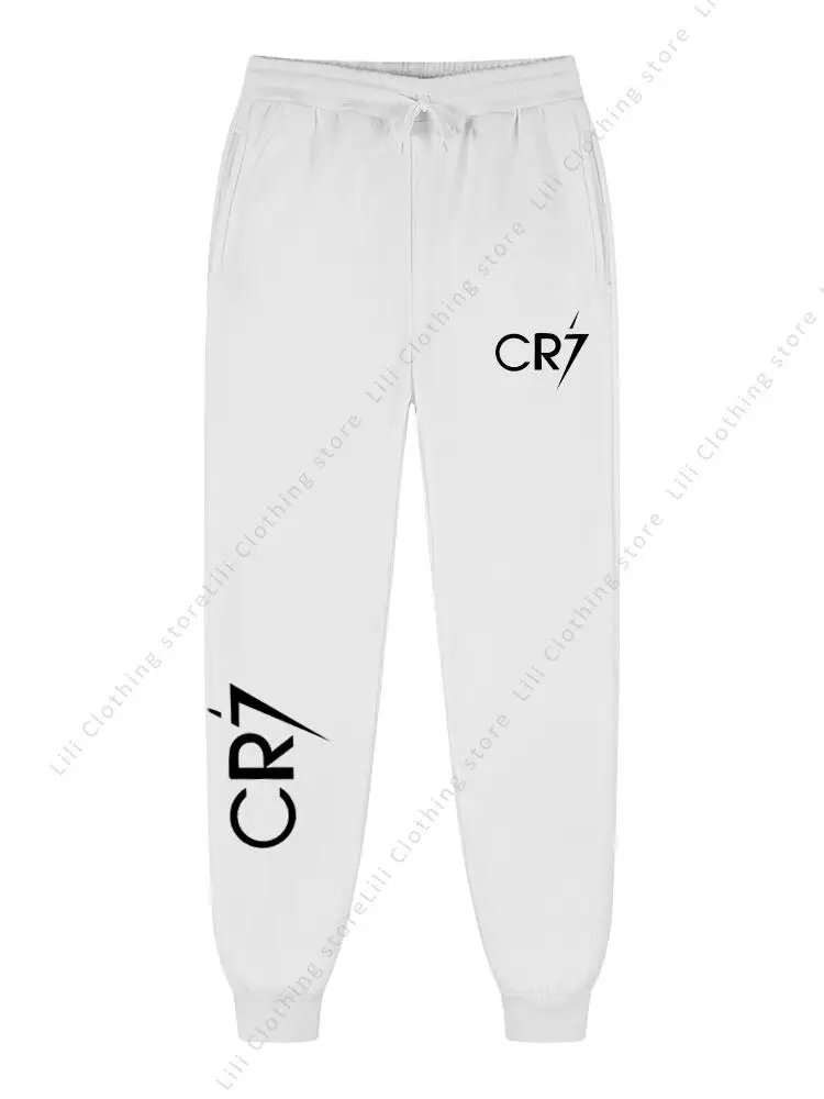 

Sweatpants Women Jogging Pants Autumn Winter High quality Football Star Fitness Trousers CR7 Letter Street Sports Women's Pants