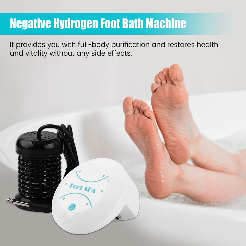 Detox Ionic Foot Spa Bath Machine Mini Foot Bath Ion Detoxifier Health Therapy Cleanse Footspa Vibrat Whirlpool Care Arrays Aqua