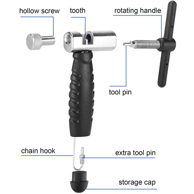 A23T Bicycle Chain Cutter Link Breaker Splitter Tool Mountain Road Bike Repair Tools Steel Cycling Chain Removal Tool