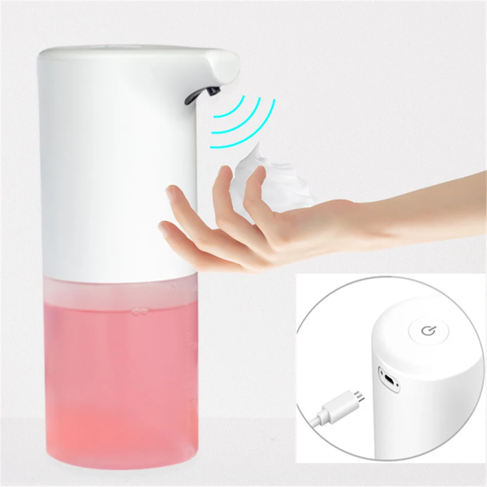 USB ชาร์จอัตโนมัติเครื่องจ่ายสบู่เหลว Smart Sensor Liquid เครื่องจ่ายสบู่เหลว S Auto Foam Dispenser Hand Sanitizer Dispenser Touchless