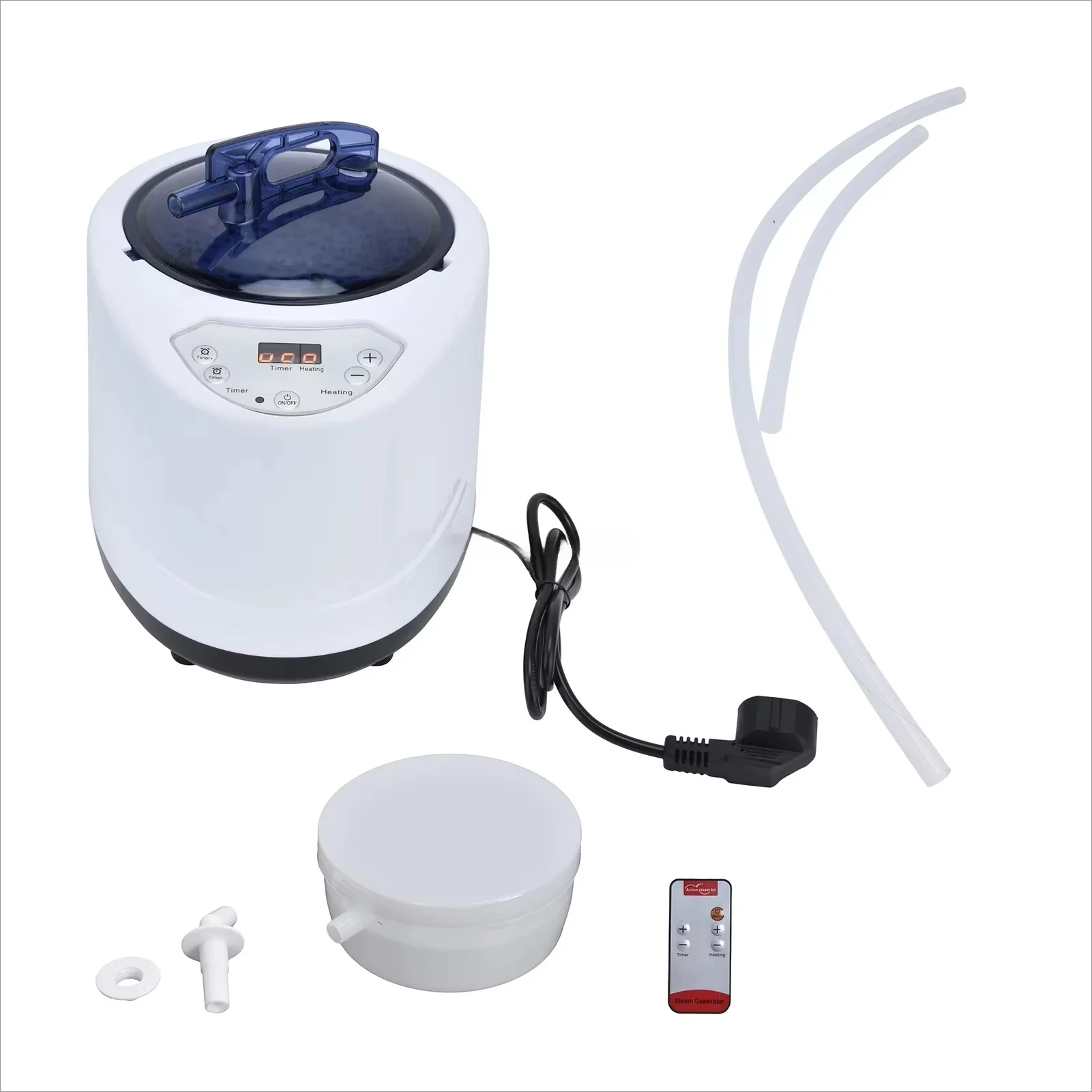Electric 3L Steam Pot Generator with Control Panel Large Capacity Wet Steam for Bath Tub Sauna Room and Sauna Tents