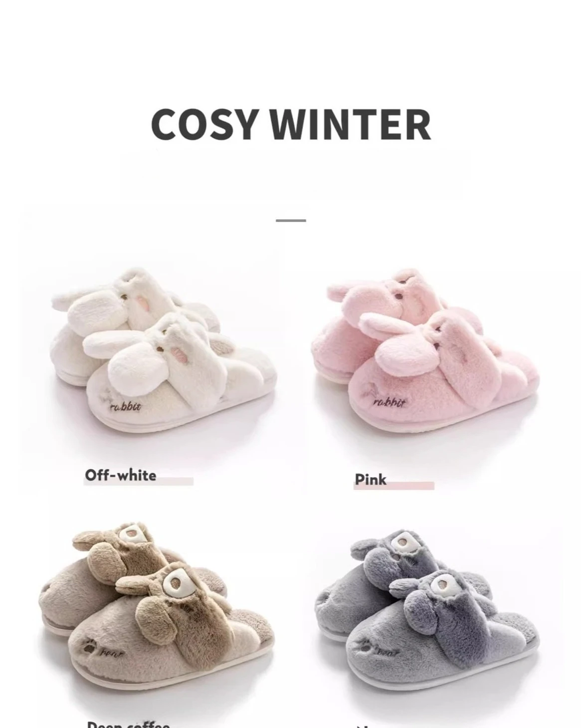 Beheizbare Winter-Hausschuhe für Damen & Herren - Dicke Plüsch-Stiefel mit Rutschfester Sohle, Warme Fleece-Gefütterte Hausschuhe für Drinnen/Draußen – Detail 4