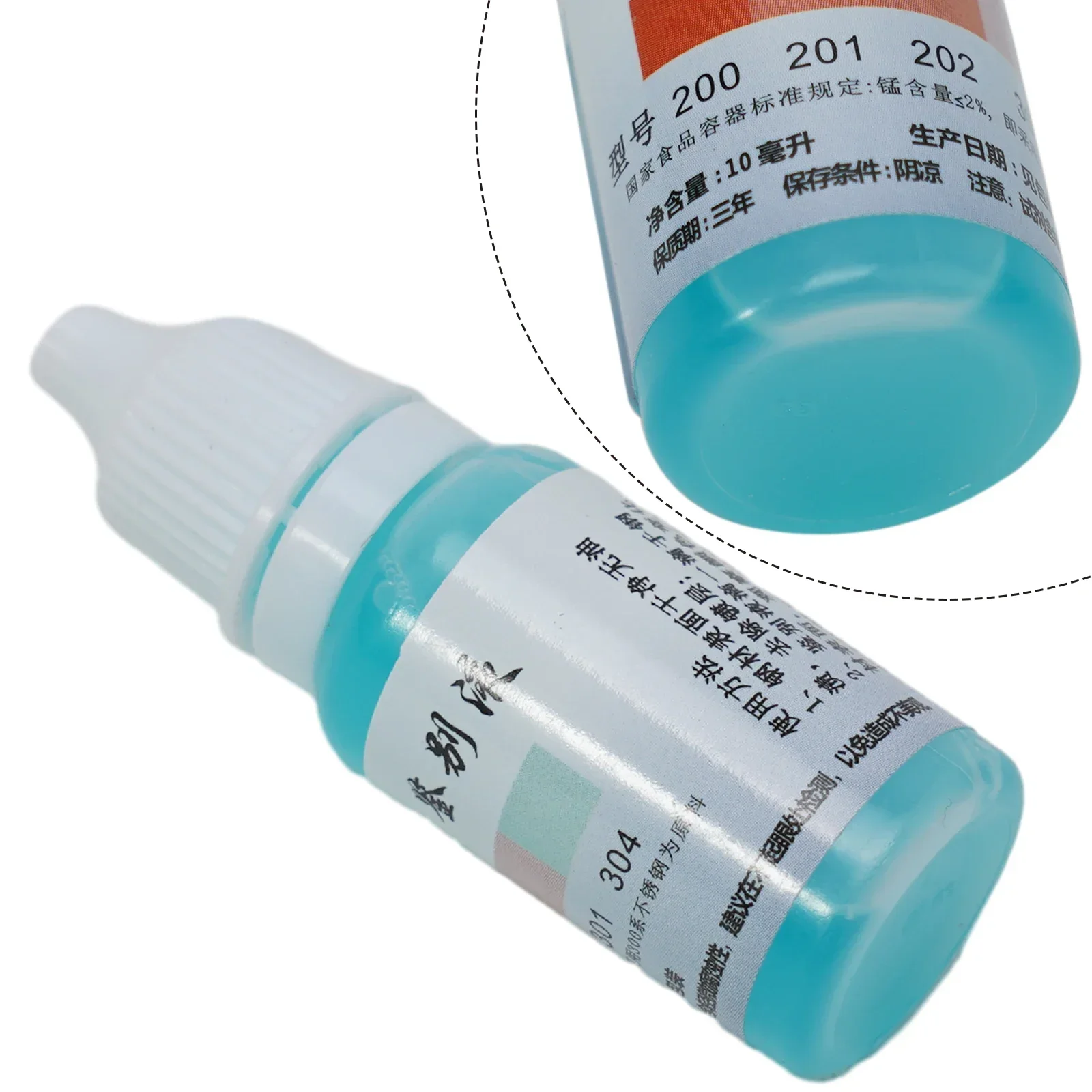 GLUE 1 X 1/2 \" Testing Solution Stainless Steel 12ml In304steel Manganese Reagents Testing Solution Practical