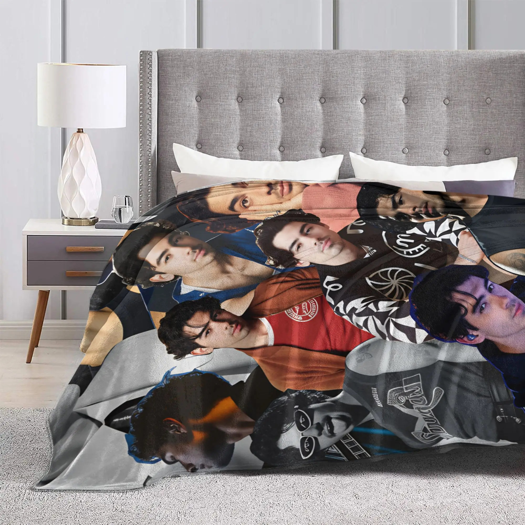 Joe Jonas American Male Music Group Warm Blankets J-Jonas Brothers Plush Throw Blanket Novelty Couch Bedspread Sofa Bed Cover