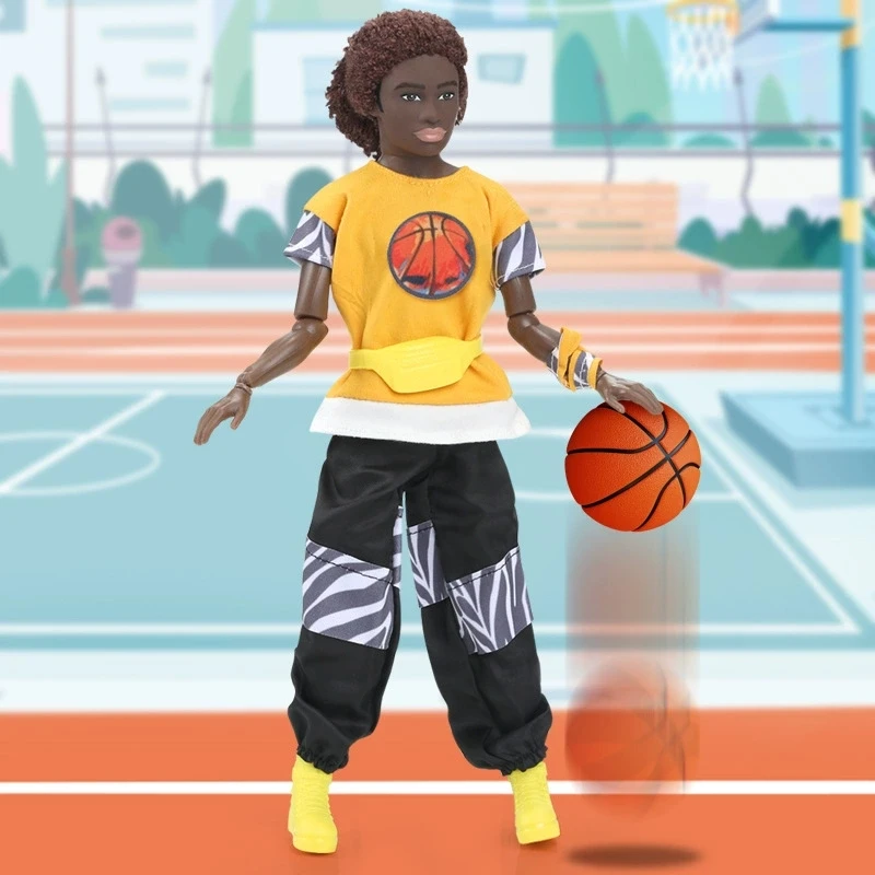 1/6 amante conjunto bonecas pretas corpo 30cm feminino masculino figura roupas esportivas jogo menino meninas boneca acessórios para crianças diy presente de aniversário