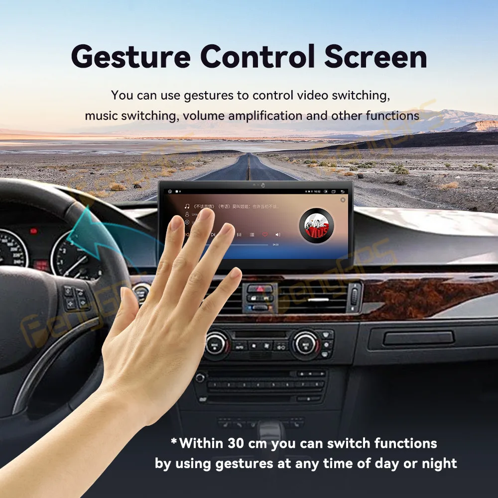 Android 13 Car Radio Gesture control Screen For BMW 3 Series E92 2004-2011 CIC CCC Carplay Multimedia Player GPS Navi Stereo DSP