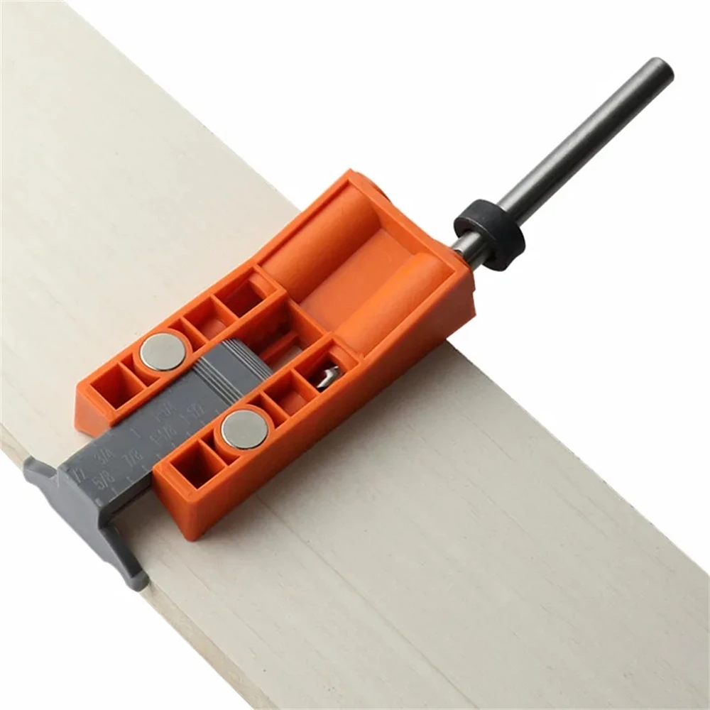 Pocket Hole Jig Set Bevel Angle Drill Guide 9.5mm Step Drill Hole Puncher with Magnet Positioning Slider Jig Carpentry Tools