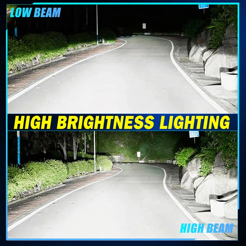 2PCS H7 LED Headlight Canbus Plug&Play Light Bulbs for Car With Fan Turbo Lamp 6000K Auto LED Light Fog Lamp High Power 12V view 3