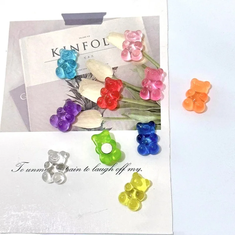 10 Stück Bären-Kühlschrankmagnete, Magnetaufkleber für Tafel und Whiteboard, Foto-Nachrichtenmagnet, magnetischer Aufkleber – Detail 1