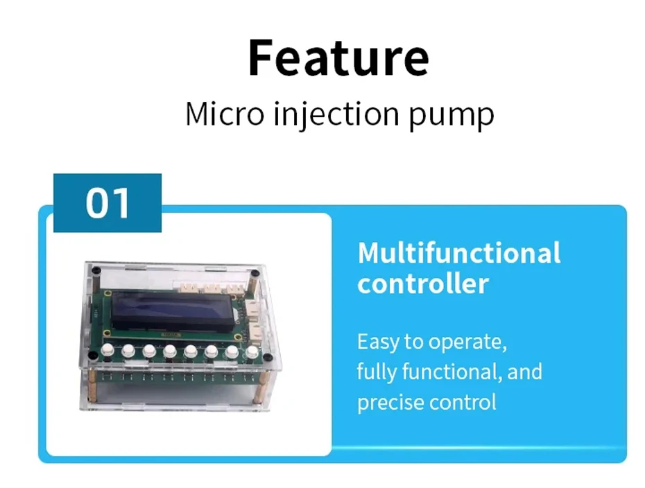 1-150ML Laboratory Micro Syringe Pump Mini Desktop Injection Pump Liquid Glue Dispenser Electric Injection Pump DC 12V