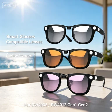 Clip‑on Polarized Add‑on Lens Sheets RW4006 RW4012 Gen1 Gen2 Smart Sunglasses, Polaroid Material UV400 Anti‑Glare Multi‑Color Op