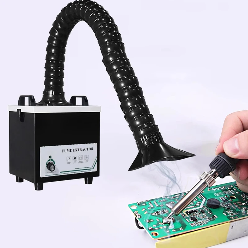 Solder Fume Purifier Maintenance Station Soldering Iron Laser Marking Fume Purifier Desktop Small Soldering Smoke Machine
