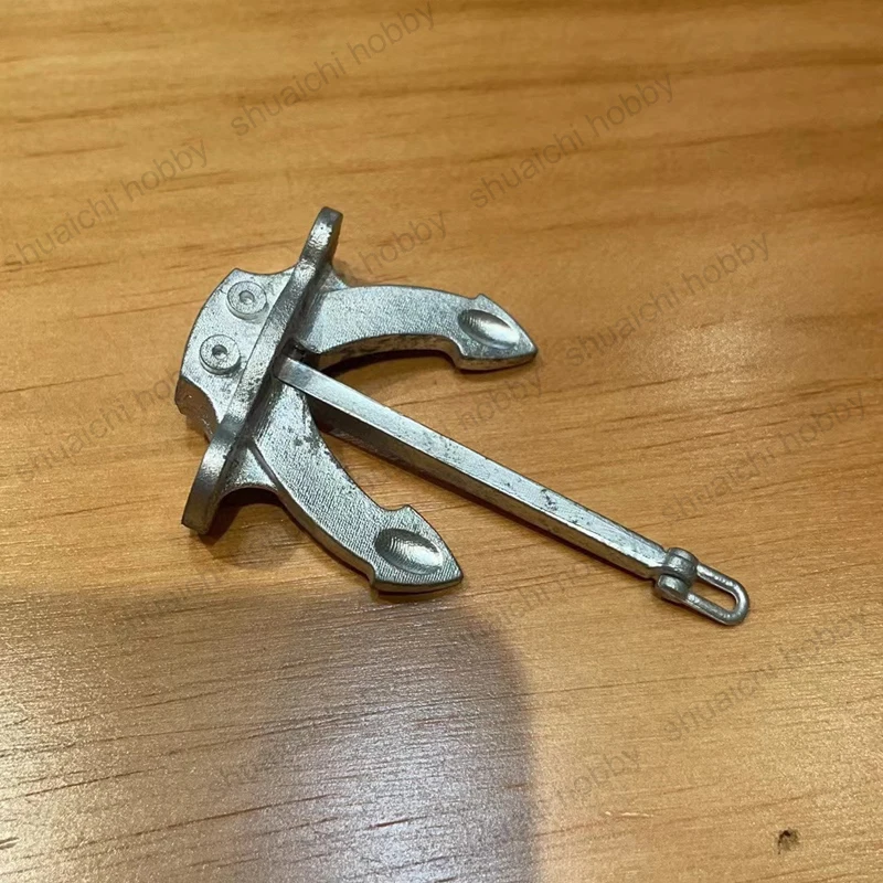1PCS 69mm/52mm/47mm/35mm Mini Alloy Hall Anchor Movable Anchor Rod DIY Marine Spare Parts for RC Simulation Boat Accessories