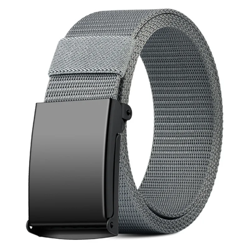Vollmetall-Automatikschnalle Taktischer Herrengürtel Canvas-Nylon-Militärgürtel Herren Casual Outdoor-Trainingshosen Taillengürtel – Detail 16