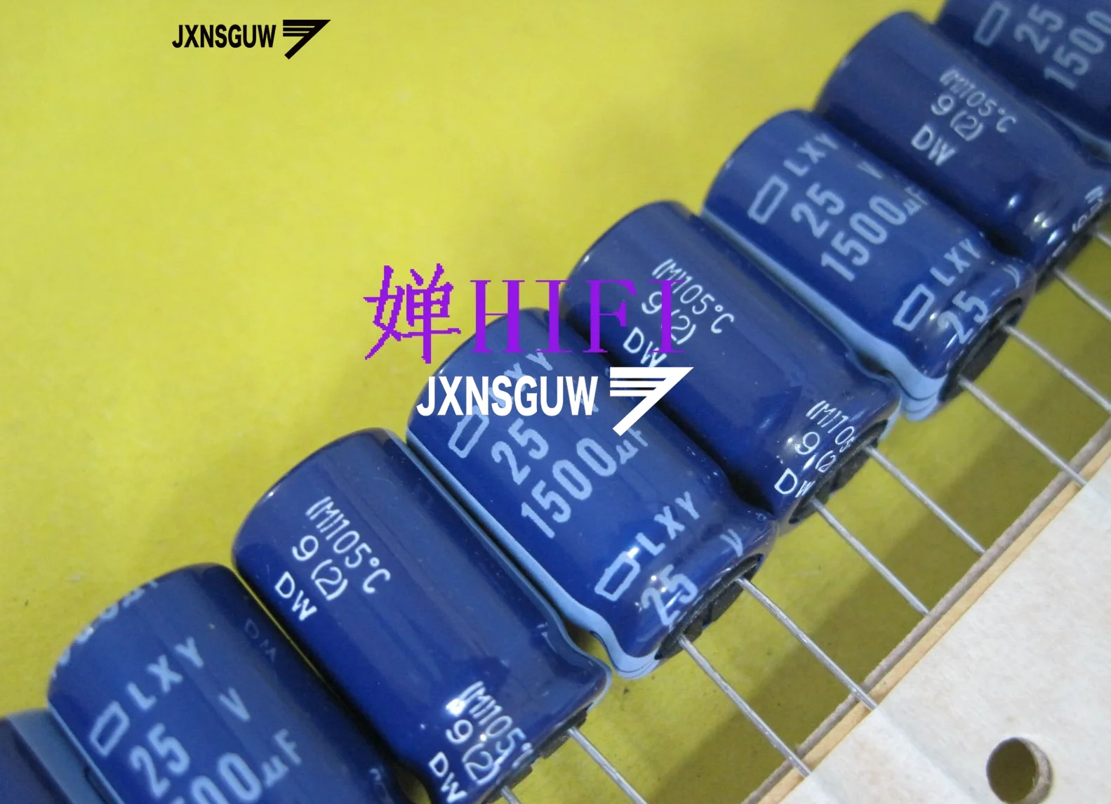 20PCS NIPPON LXY 25V1500UF 12.5X20MM NCC Aluminum electrolytic capacitor 1500UF/25V CHEMI-CON 105 degrees 1500uF 25V