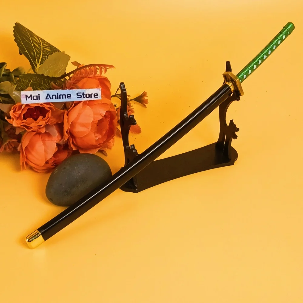 Couteau Ninja en métal, 10 pouces, Anime Bleach Katana Aizen Sousuke, taille réelle, sabre de samouraï japonais Katana, fausse épée non tranchante, jouet cadeau