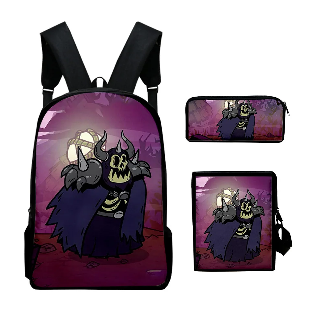 

Luxury Novelty Nobody Saves the World 3D Print 3pcs/Set School Bags Laptop Daypack Backpack Inclined shoulder bag Pencil Case