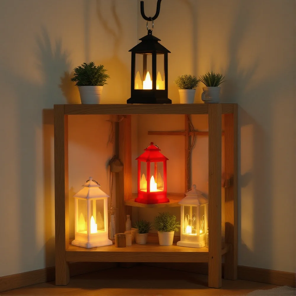 Vintage LED Candle Lamps Portable Camping Tent Horse Lanterns Desktop Decor Lamps Outdoor Garden Holiday Atmosphere Night Light