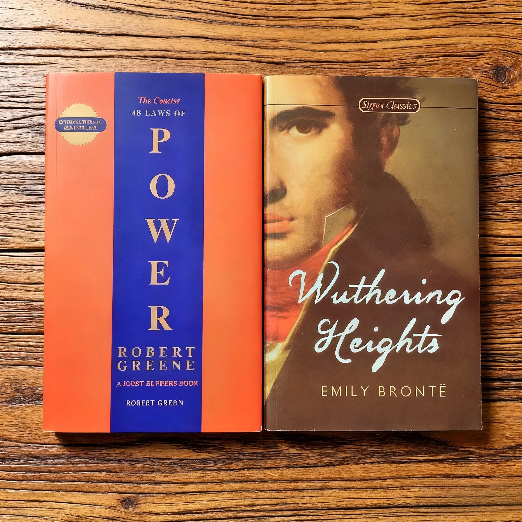 《The Concise 48 Laws Of Power》+《Wuthering Heights》Le jeu de la loi principale du pouvoir Livres de renommée mondiale Romans classiques Cadeaux de Noël