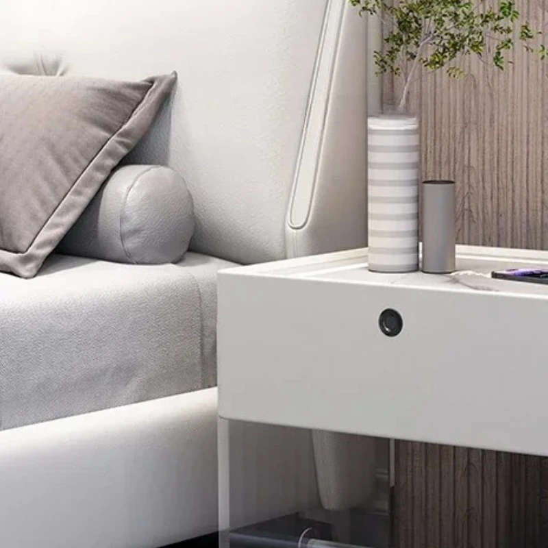 

Luxury Economy Elegance Bedside Table Nightstands Tables Smooth End Bedroom Storage Wood Coffee Locker Design Room Auxiliary Bed