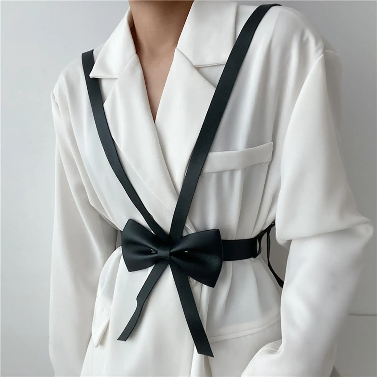 Schwarz Taille Gürtel Zubehör Gothic Schnalle Riemen Party Kostüm Körper Kette Gürtel Harness Kleid Gürtel für Dame Bund Frauen