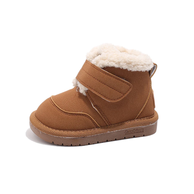 Winter Children Warm Cotton Shoes Baby Warm Snow Boots Girls Fashion Hook Boots Boys Anti-slip Winter Shoes