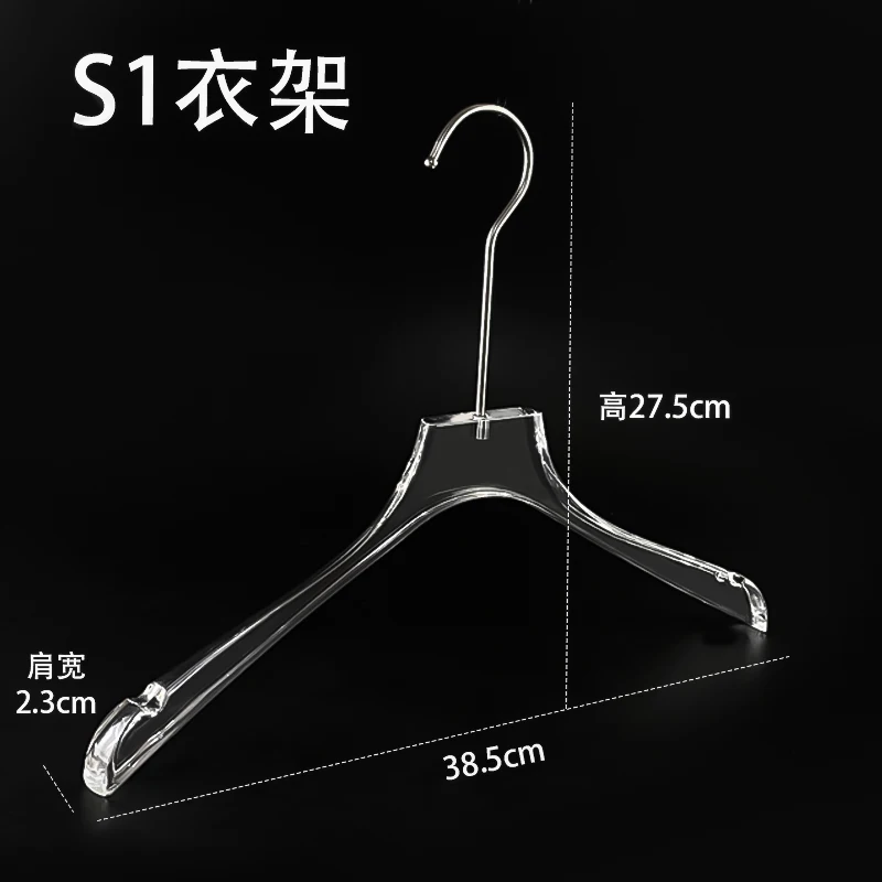 2pcs Acrylic Hanger Home Clothes Non-slip Trouser Rack Drying Coat Suit Space Saving Hanger Rack Wardrobe Storage Organization - view 5