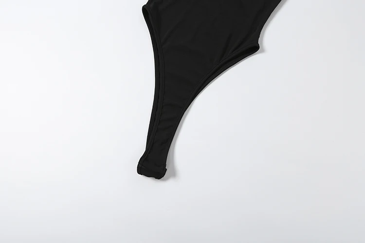 SIsterlinda Sexy Bodysuit für Damen, klassischer Trend, ärmellos, O-Ausschnitt, Patchwork, Stretch, Skinny, Mode, Midnight Street Party, Clubwear – Detail 9