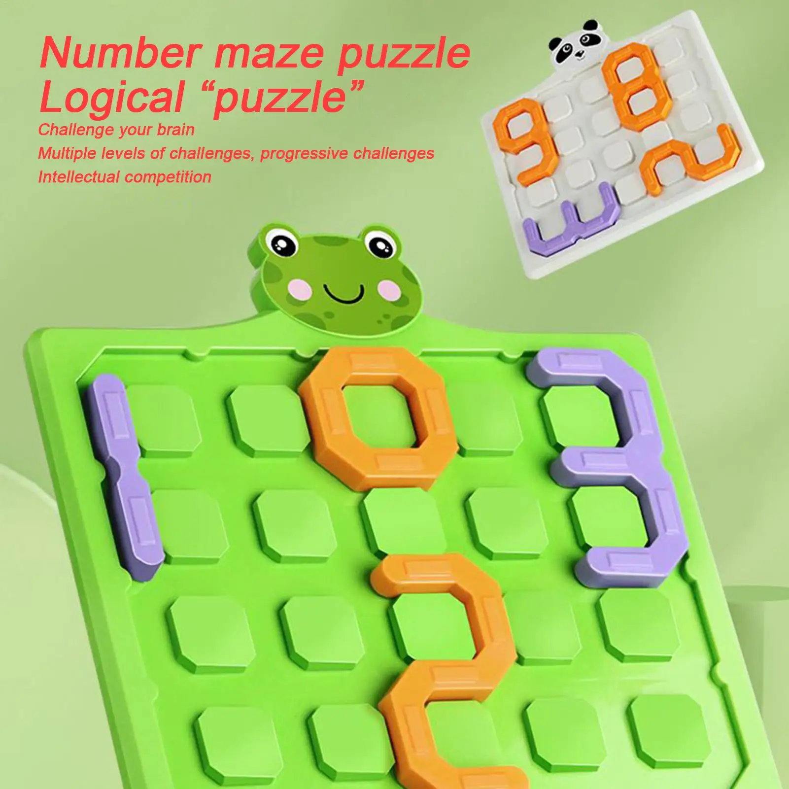 

Preschool Puzzles Number Maze Game For Kid Interactive Educational Playgame Toy For Girl Home Playtime Boy Hand-Eye Coordination