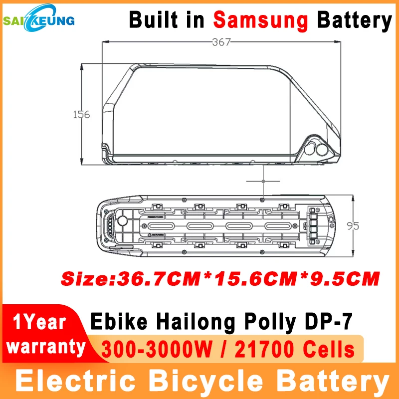 48V 52V 60V 72V 20 30ah 40 50 60ah Hailong Battery Bafang Bateria Para Bike Eletrica Ebike Akku Batterie  21700 Lithiumbatterij