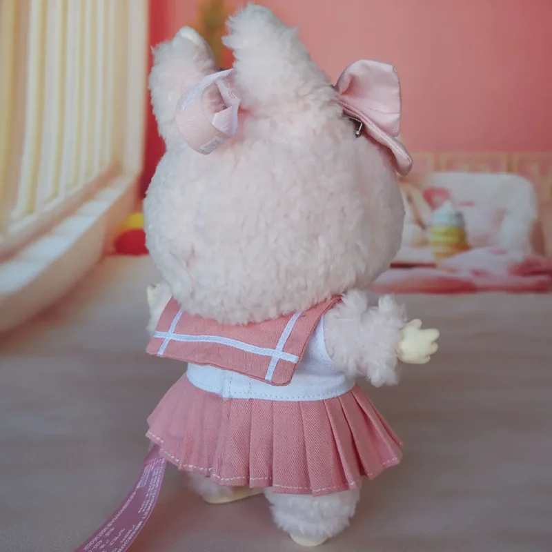 Ropa Labubu de 17cm V1 Labubu, bonito uniforme de marinero, muñeca de vinilo, caja ciega Labubu, ropa hermosa Sailor Moon, regalos de cumpleaños para niña
