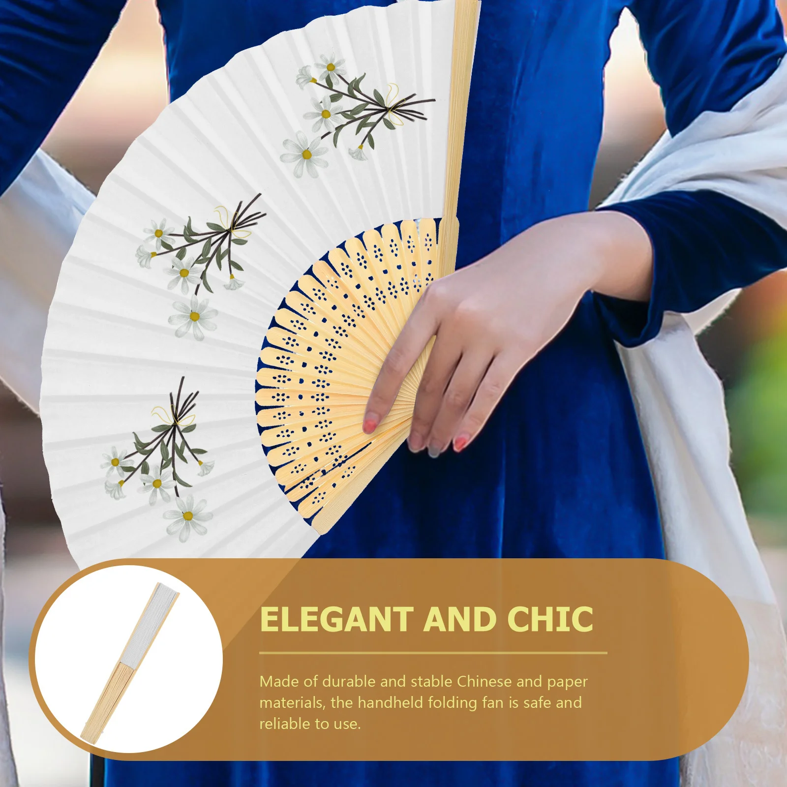 

12Pcs Elegant Chinese Hand Fans Foldable Charming Oriental Fans for Weddings and Classical Performances Hand Fan