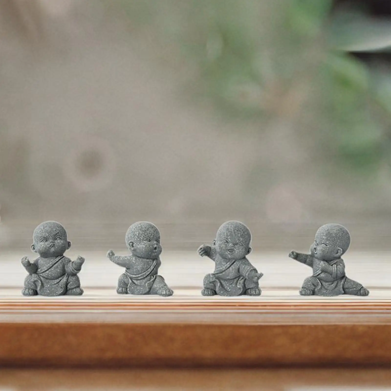 4X Little Monk Stat… - image