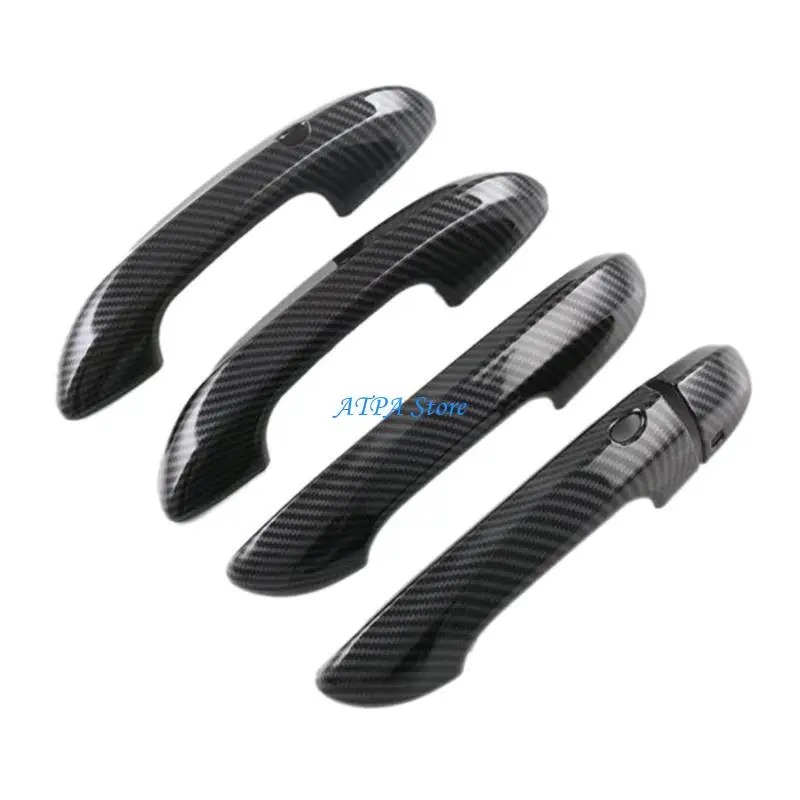 

U13C Front Rear Left Right Exterior Carbon Fiber Door Handle Anti-dirty Waterproof Covers Suitable For MGMulan Car Decoration