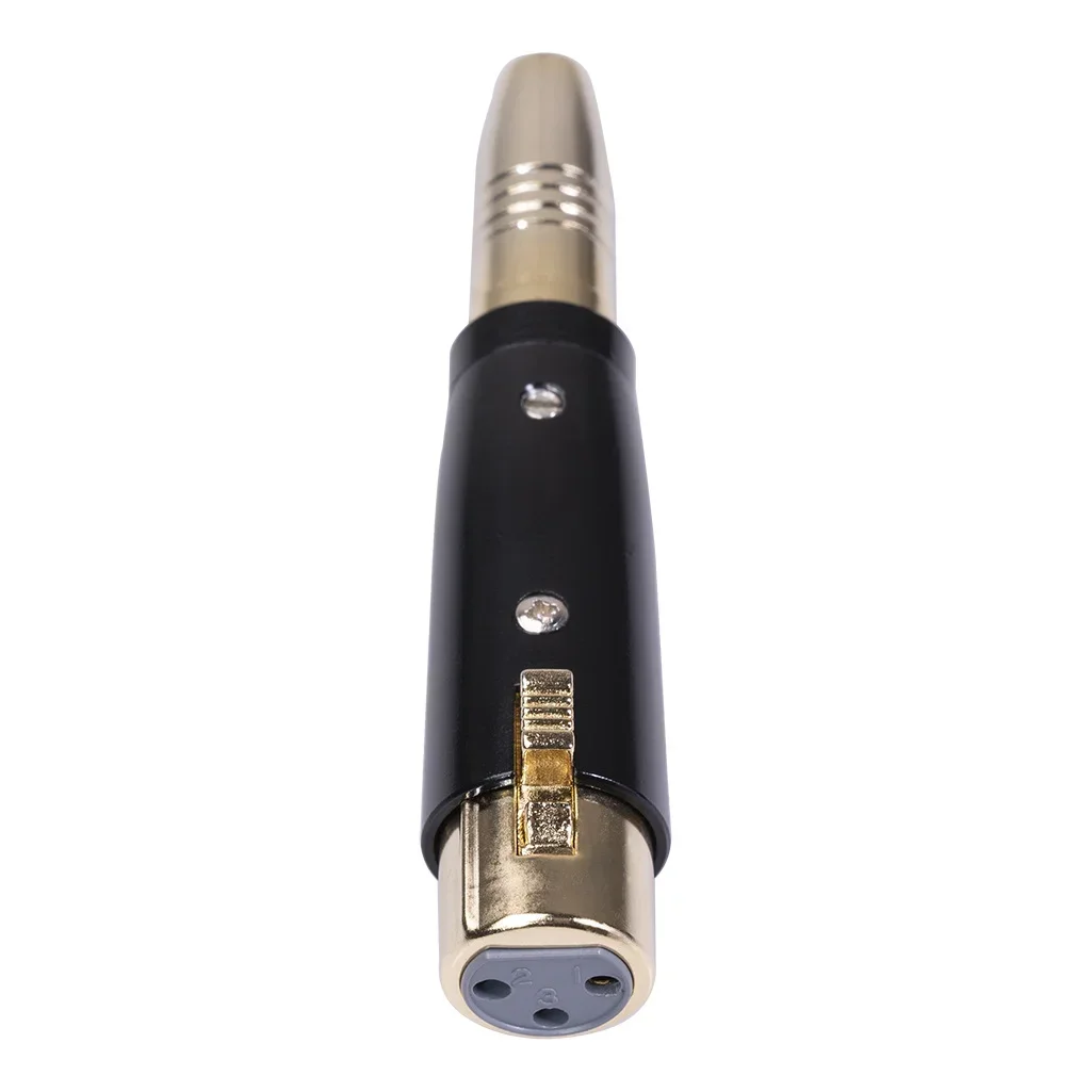 Zinc Alloy Shell Gold Plated Cannon Plug Stereo 6.35 Female To XLR Audio Adapter