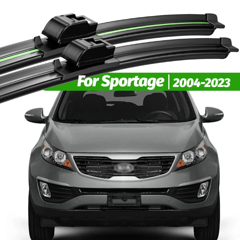 

For Kia Sportage 2004-2023 2pcs Front Windshield Wiper Blades 2002 2009 2014 2016 2017 2019 2021 Windscreen Window Accessories